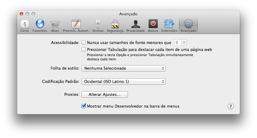 Cadê o código fonte do HTML na Safari 6? - CocaTech