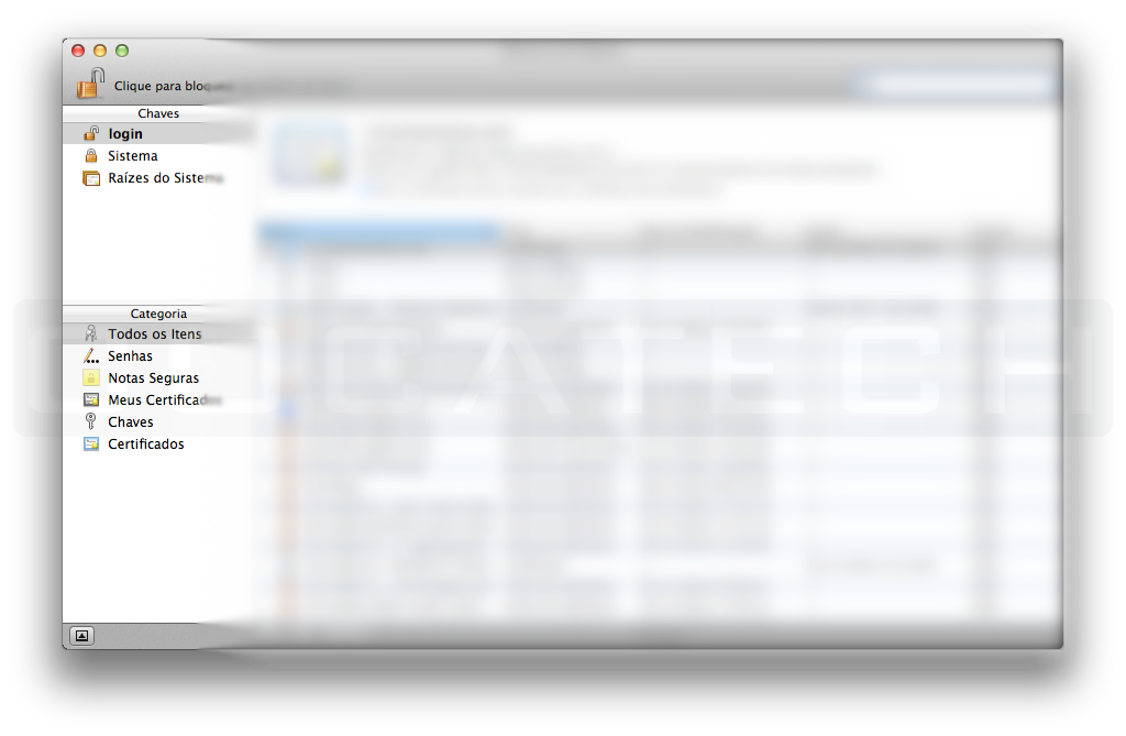 Como mover o Keychain entre Macs? CocaTech
